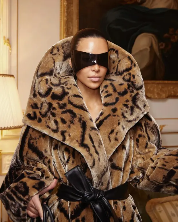 Kim Kardashian at Paris Fashion Week. - Instagram