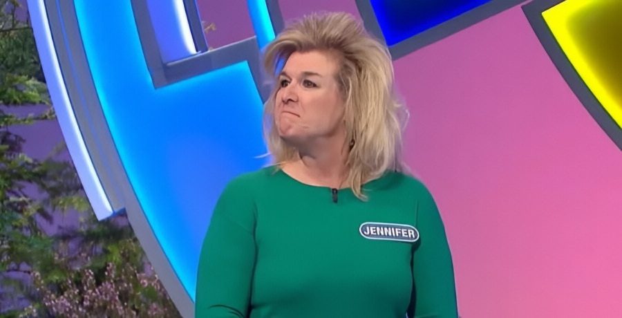 Jennifer on Wheel of Fortune - via The Sun