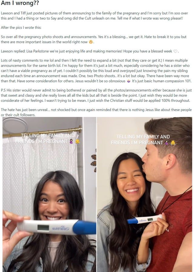 Tiffany Bates & Lawson Bates From Bringing Up Bates, Sourced From @tiffypics Instagram / Reddit