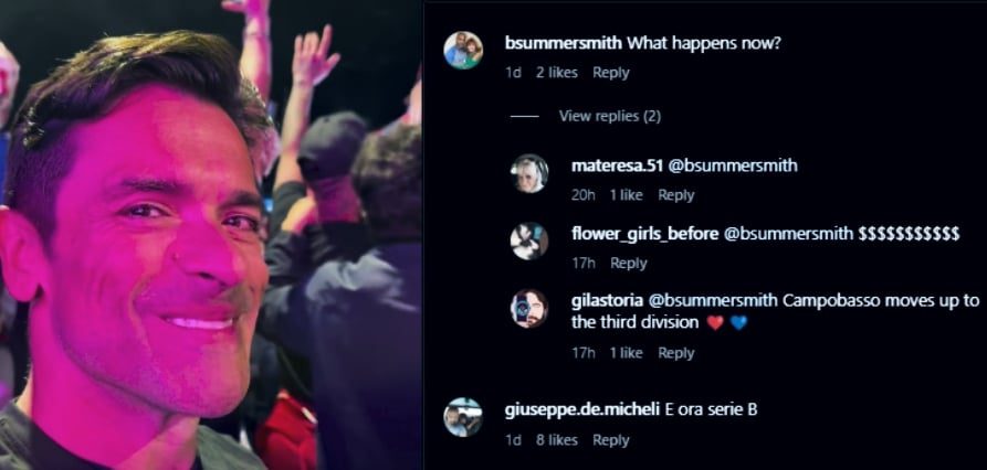 Mark Consuelos celebrates winning and moving up to the third division. - Instagram