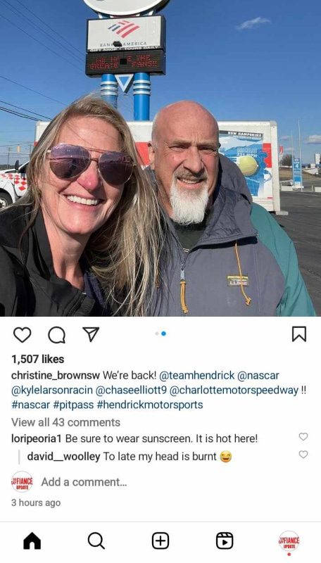 David Woolley Burned His head - Christine Brown - Instagram