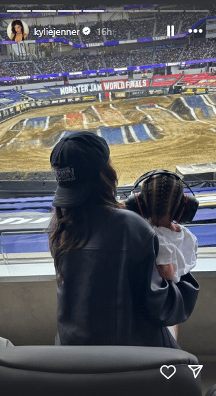 Kylie Jenner and her son, Aire. - Instagram