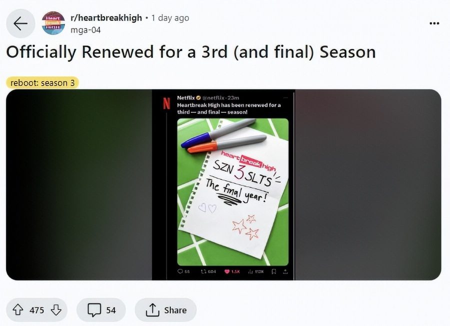 Netflix Young Adult Scripted TV Show Heartbreak High Won't Be Renewed - Reddit