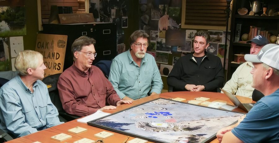 Rick Lagina and and the team - Curse of Oak Island - History Channel Twitter