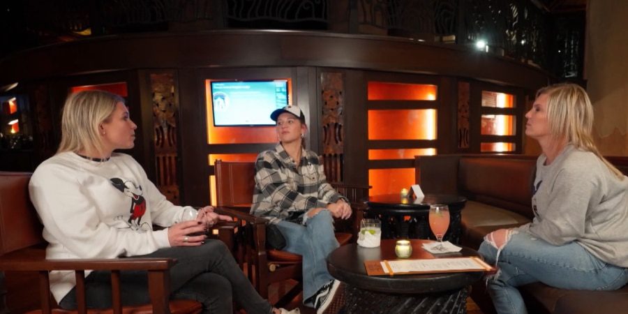 Ashley Mowbray knows Danielle Busby needs an outlet to discuss her stress. - OutDaughtered