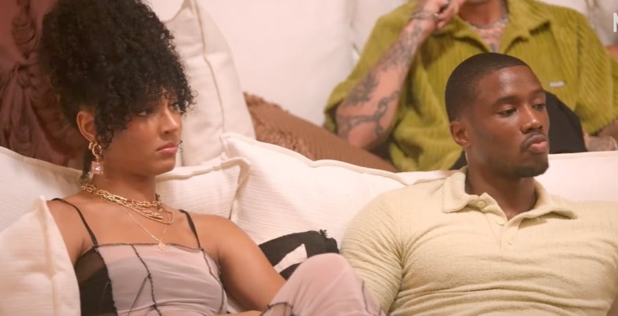 Christine Obanor and Nigel Jones from Perfect Match Season 2, Netflix, sourced from YouTube