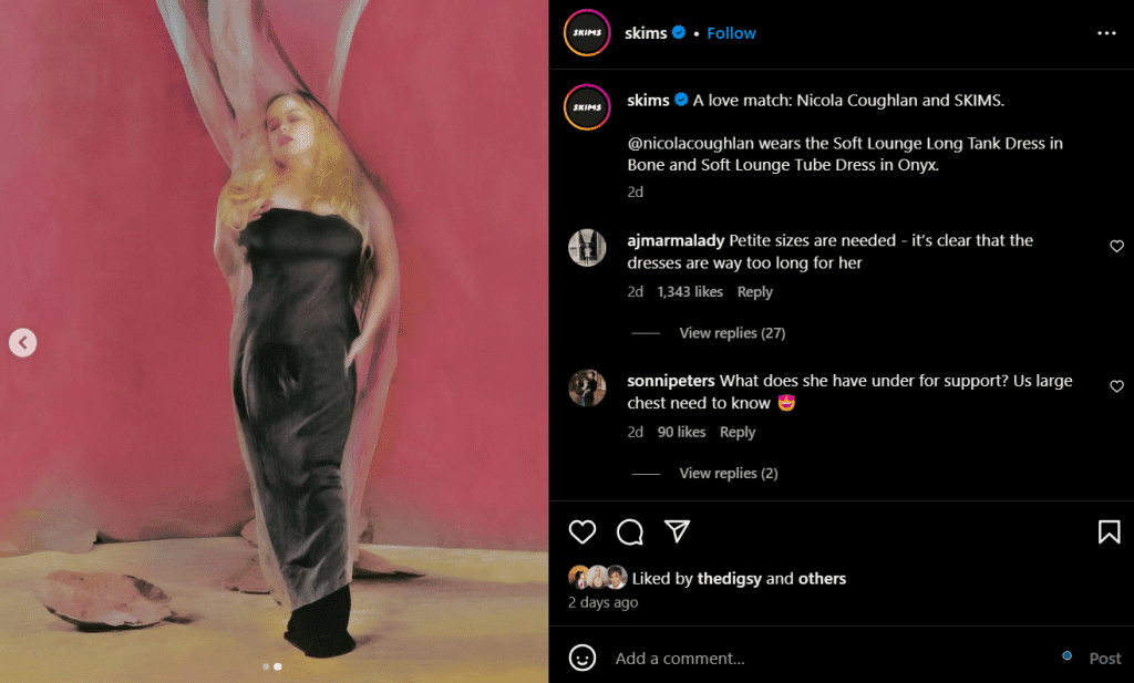Most fans think Kim Kardashian is a genius for incorporating Nicola Coughlan in her SKIMS campaign. - Instagram