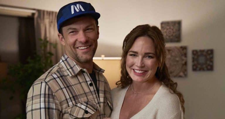 Caity Lotz, Kyle Schmid Used with Lifetime's permission