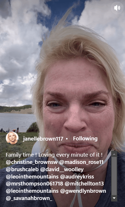 She says she is happy to see family. - Instagram