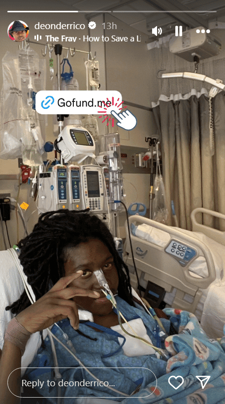 He starts a GoFundMe for his nephew, Amani. - Instagram