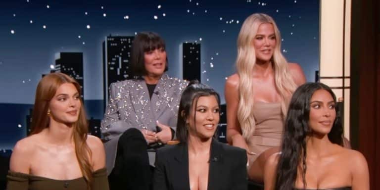 Kendall Jenner, Kris Jenner, Kourtney Kardashian, Khloe Kardashian, and Kim Kardashian. - Jimmy Kimmel Live