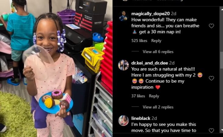 The kids seem to be happy and healthy even with all the change. - TLC
