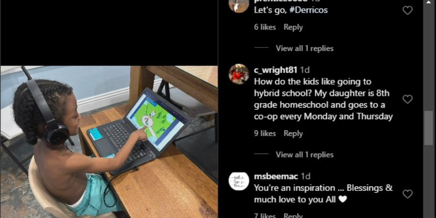 Karen Derrico gives fans information about her hybrid setup. - Instagram