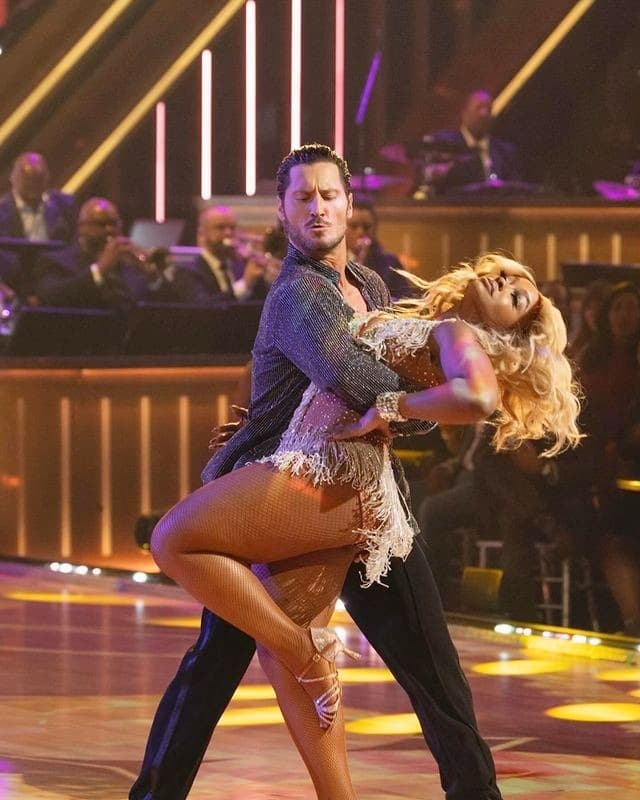 Phaedra Parks and Val Chmerkovskiy from DWTS on Instagram
