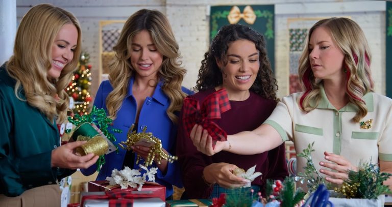 Photo: Natalie Hall, Ashley Newbrough, Kathryn Davis, Cindy Busby Credit: ©2024 Hallmark Media/Photographer: Courtesy Johnson Production Group