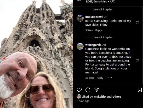 They are having a blast in Barcelona..- Sister Wives - Instagram