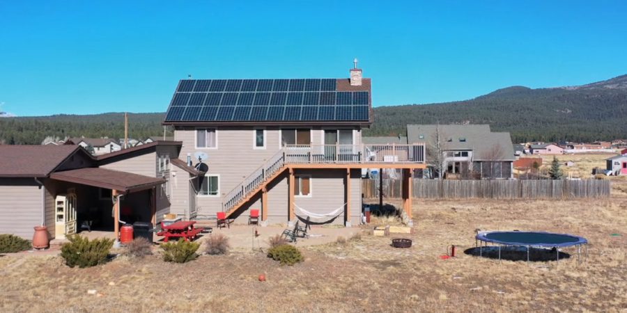 Christine Brown's backyard at the Flagstaff house. - Sister Wives