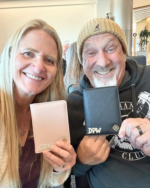 Christine Brown and David Woolley, Sister Wives, TLC, sourced from Instagram