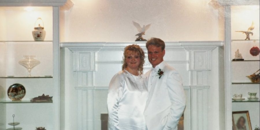 Christine and Kody Brown's wedding day. - Sister Wives