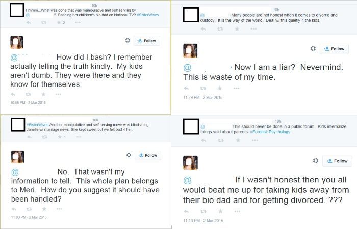 She feels cornered and says it was Meri's plan. - Twitter
