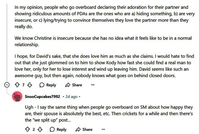 Sister Wives fans think that being over the top is a clue they are hiding something. - Reddit 