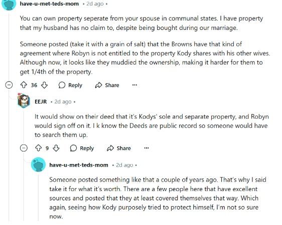 Some fans believe Robyn Brown wouldn't have legal ownership of Coyote Pass. - Sister Wives - Reddit