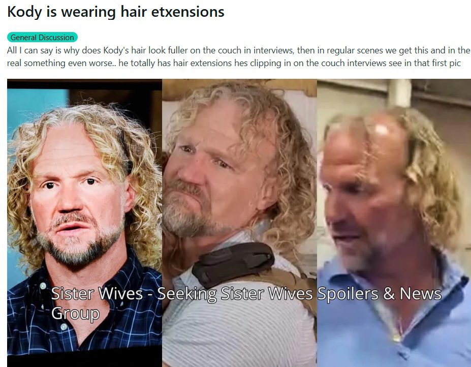 kody brown hair extensions