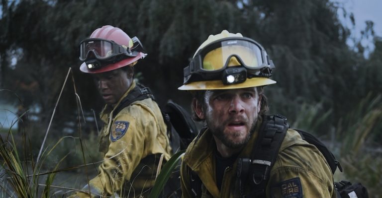 Pictured (L-R): Jules Latimer as Eve Edwards and Max Thieriot as Bode Leone. Photo: Sergei Bachlakov/CBS ©2024 CBS Broadcasting, Inc. All Rights Reserved.