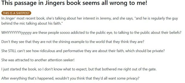 Jinger Duggar From Counting On, TLC, Sourced From Reddit