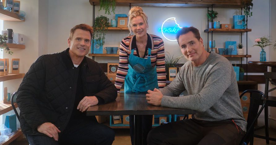 Photo: Gabriel Hogan, Alison Sweeney, Victor Webster Credit: ©2024 Hallmark Media/Photographer: David Asorga