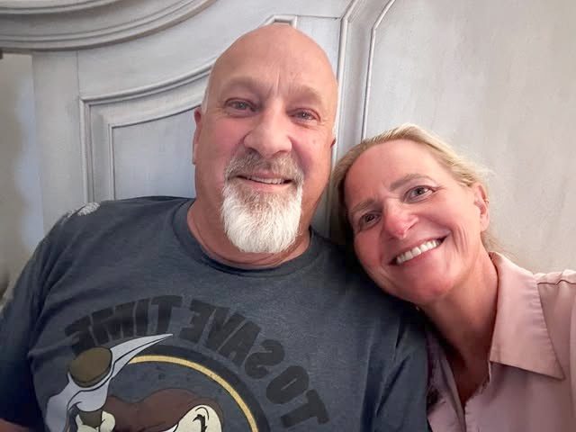 Christine Brown Woolley and David Woolley from Sister Wives, sourced from Instagram