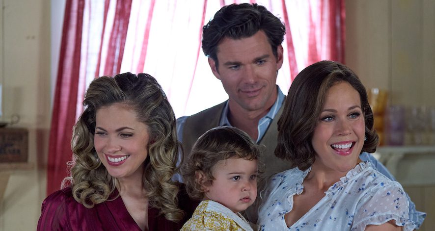 Photo: Pascale Hutton, Ellie Sweiss, Kevin McGarry, Erin Krakow Credit: ©2024 Hallmark Media/Photographer: Ricardo Hubbs
