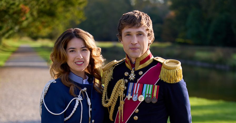 Photo: Nichole Sakura, William Moseley Credit: ©2024 Hallmark Media/Photographer: Steffan Hill