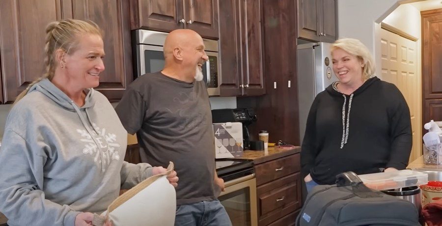 Christine Brown Woolley, David Woolley, and Janelle Brown from Sister Wives, TLC, sourced from YouTube