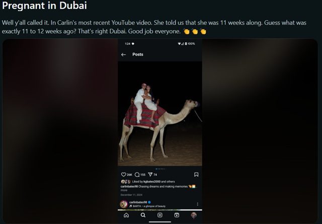 Carlin Bates From Bringing Up Bates, Sourced From @carlinbates98 Instagram / Reddit