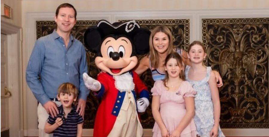 Jenna Bush Hager, her husband, and three children from Instagram