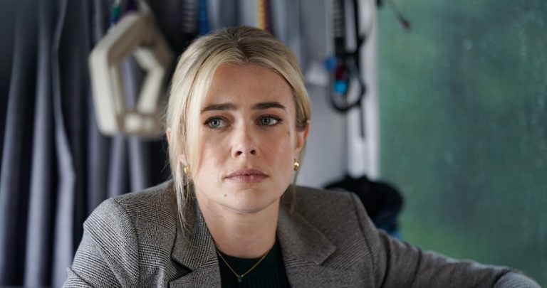 Tracker, Pictured: Melissa Roxburgh as Dory Shaw. Photo: Darko Sikman/CBS ©2025 CBS Broadcasting, Inc. All Rights Reserved.