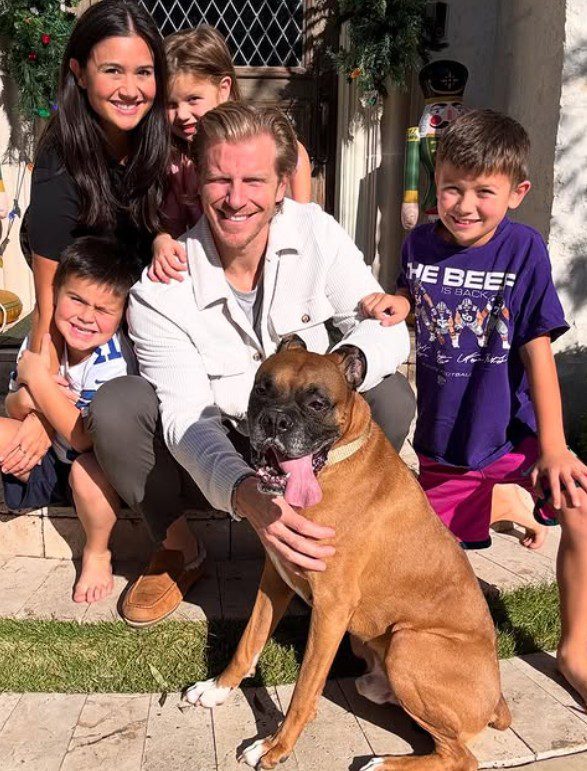 The Lowe Family With Moose