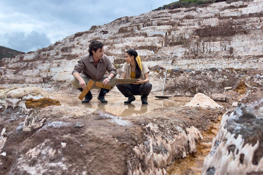 Photo: Alec Santos, Rhiannon Fish Credit: ©2025 Hallmark Media/Photographer: Courtesy Johnson Production Group