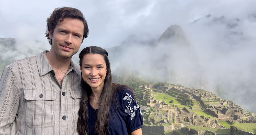 Photo: Alec Santos, Rhiannon Fish Credit: ©2025 Hallmark Media/Photographer: Courtesy Johnson Production Group