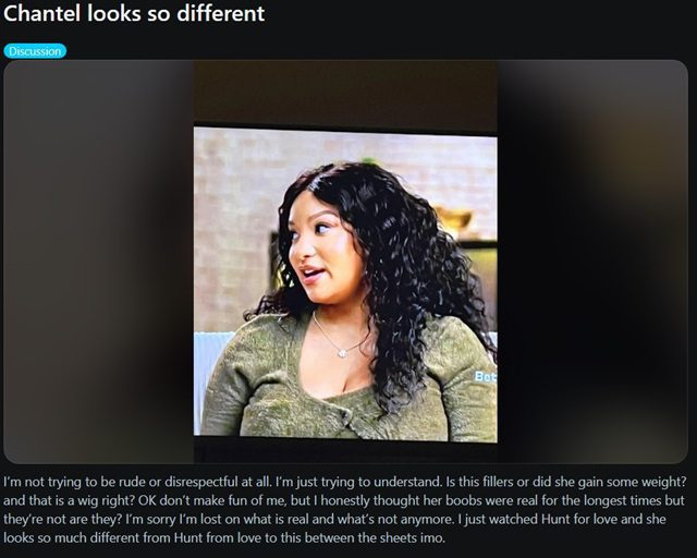Chantel Everett From 90 Day Fiance, TLC, Sourced From Reddit