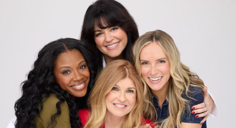Photo: Destini Davis, Taryn Hicks, Connie Britton, Angela Rose Credit: ©2025 Hallmark Media/Photographer: Michael Larsen