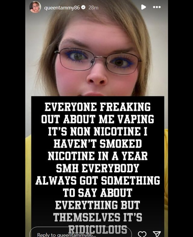 Tammy Slaton From 1000-Lb Sisters, Sourced From @queentammy86 Instagram