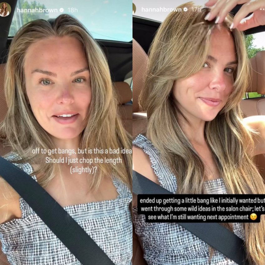Hannah Brown before and after/Credit: Instagram