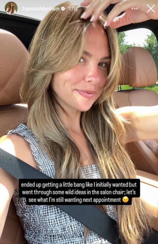 Hannah Brown's New Look/Credit: Instagram