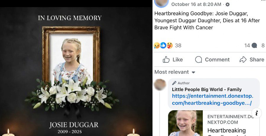 Viral Josie Duggar post - Facebook