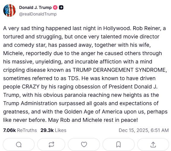 President Trump Truth Social