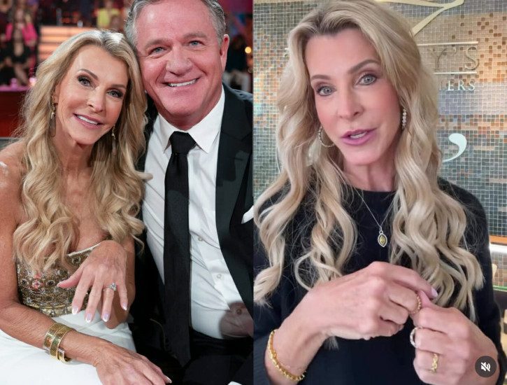 Joan Vassos without her engagement ring/Credit: Instagram