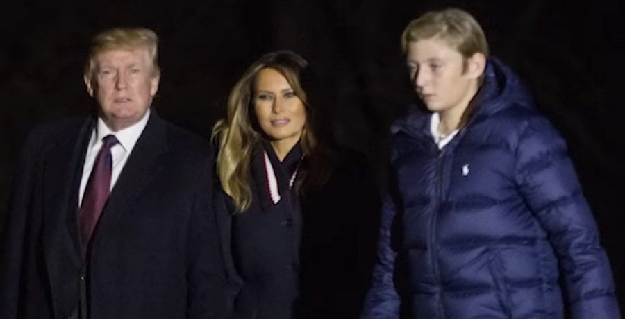 Barron Trump with is parents, President Trump and Melania Trump/Credit: YouTube