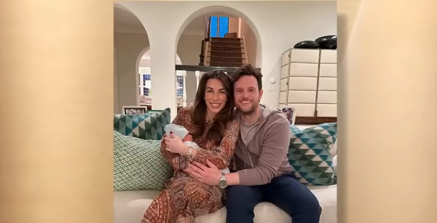 Alyssa Farah Griffin holding her newborn baby/Credit: YouTube